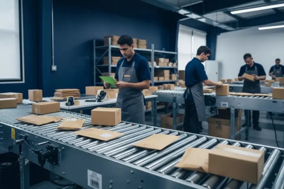 Préparation de commandes e-commerce en entrepôt